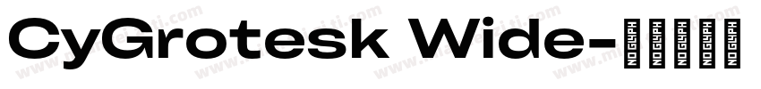 CyGrotesk Wide字体转换